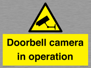 Doorbell camera in operation